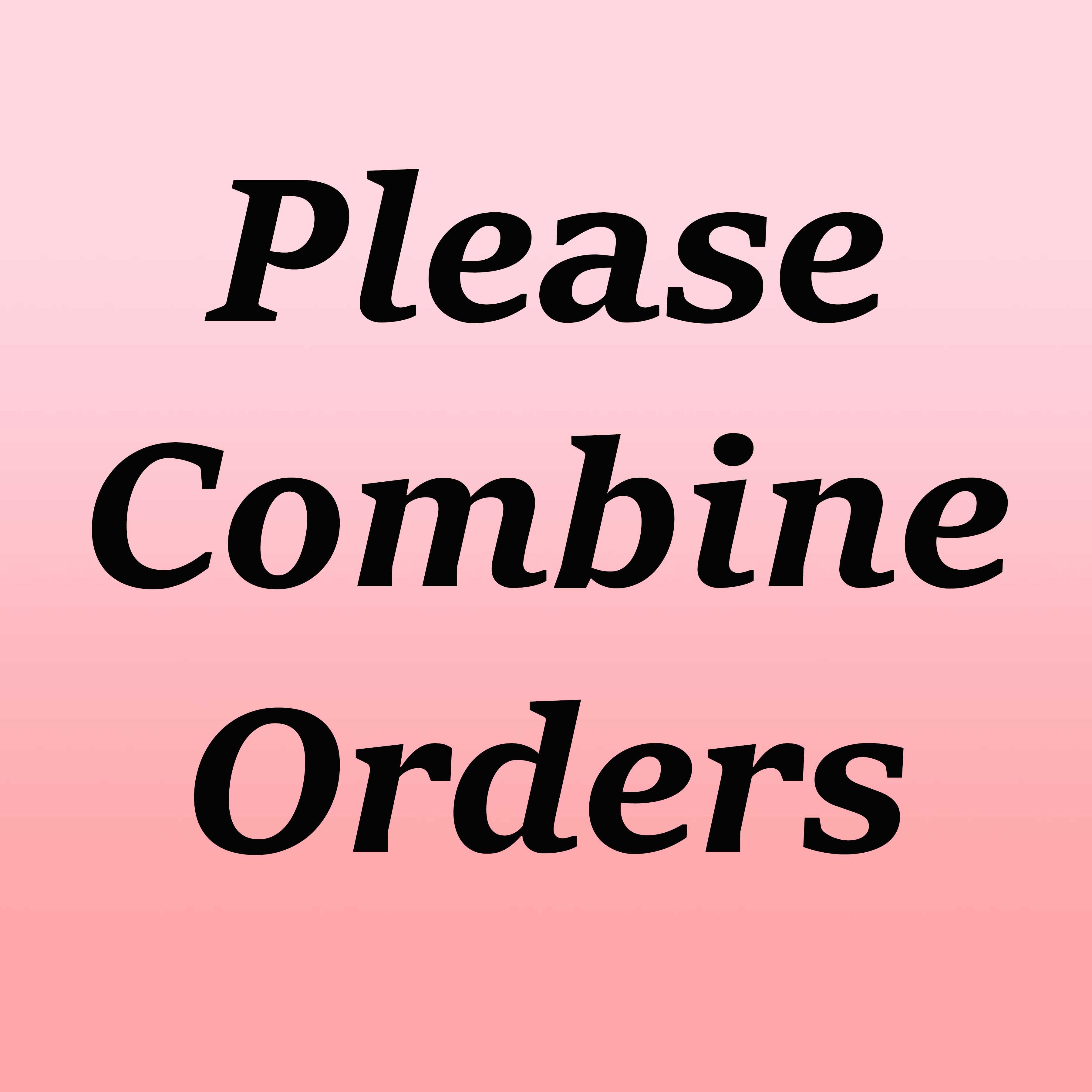 Combine with Previous order